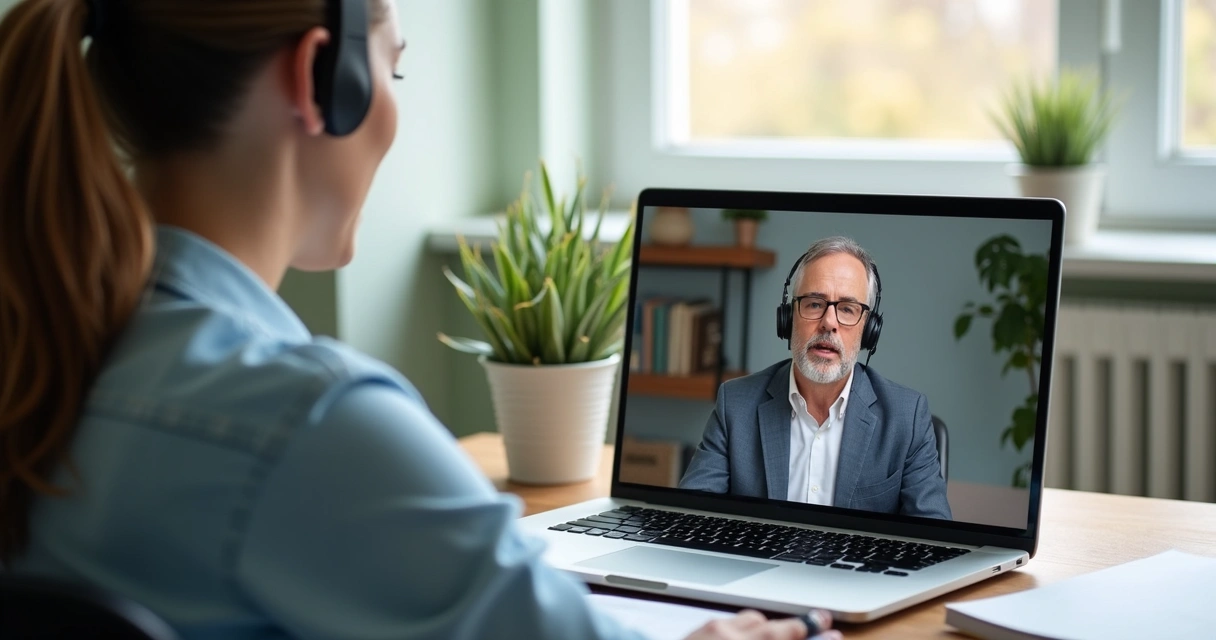 Conversa individual online entre líder e colaborador 