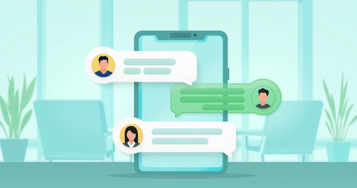 Bate-papo entre chatbot e cliente no WhatsApp 