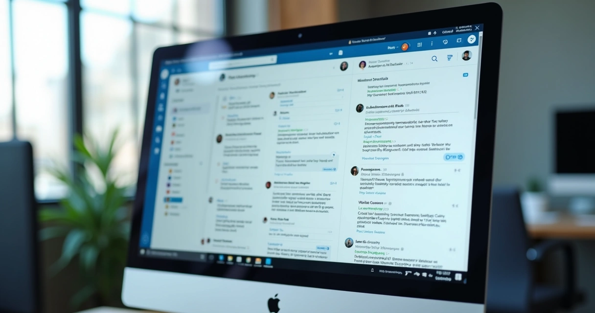 Mensagem automatizada sendo enviada no LinkedIn Desktop 
