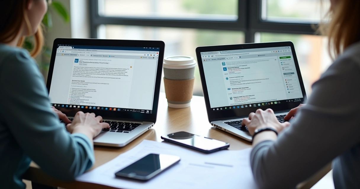 Conversas automatizadas no LinkedIn entre profissionais. 