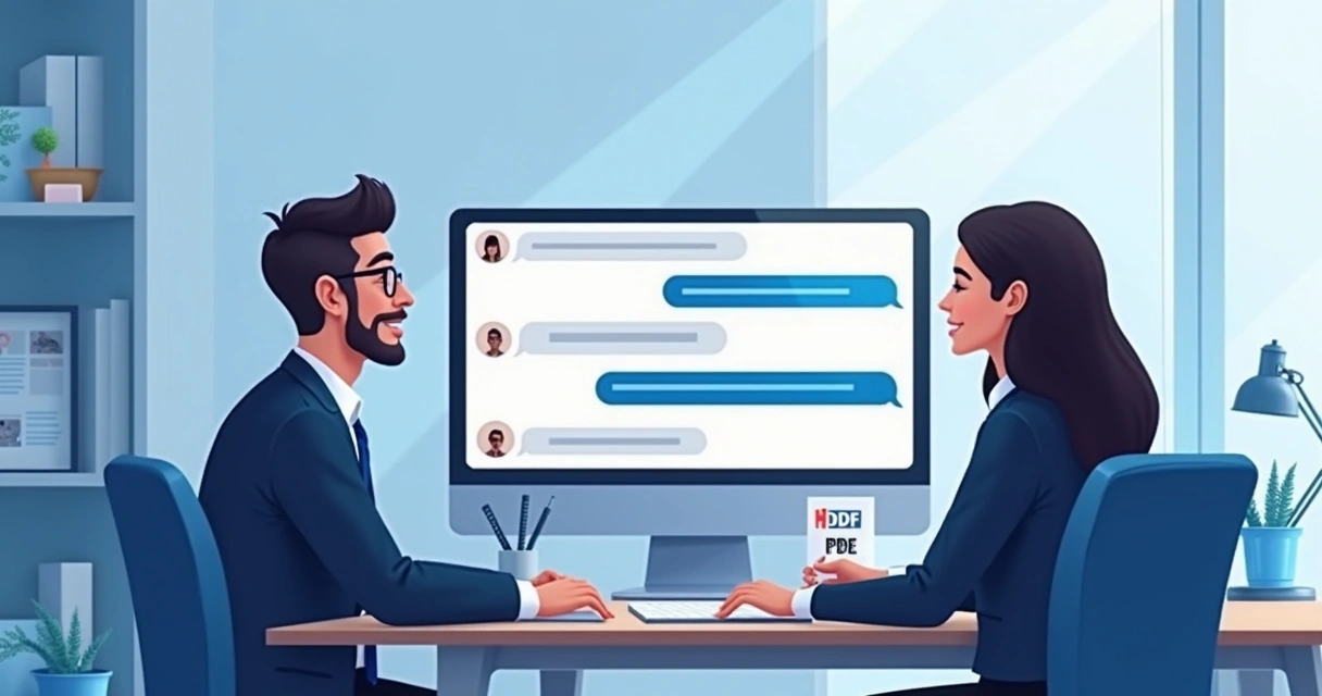 Exemplo de troca de mensagens no LinkedIn entre dois profissionais B2B