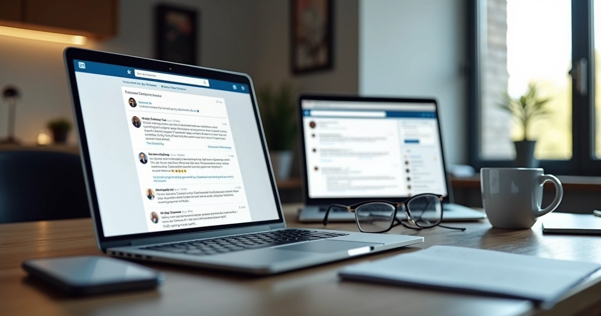 Perfil profissional enviando mensagem direta pelo LinkedIn após comentário em publicação