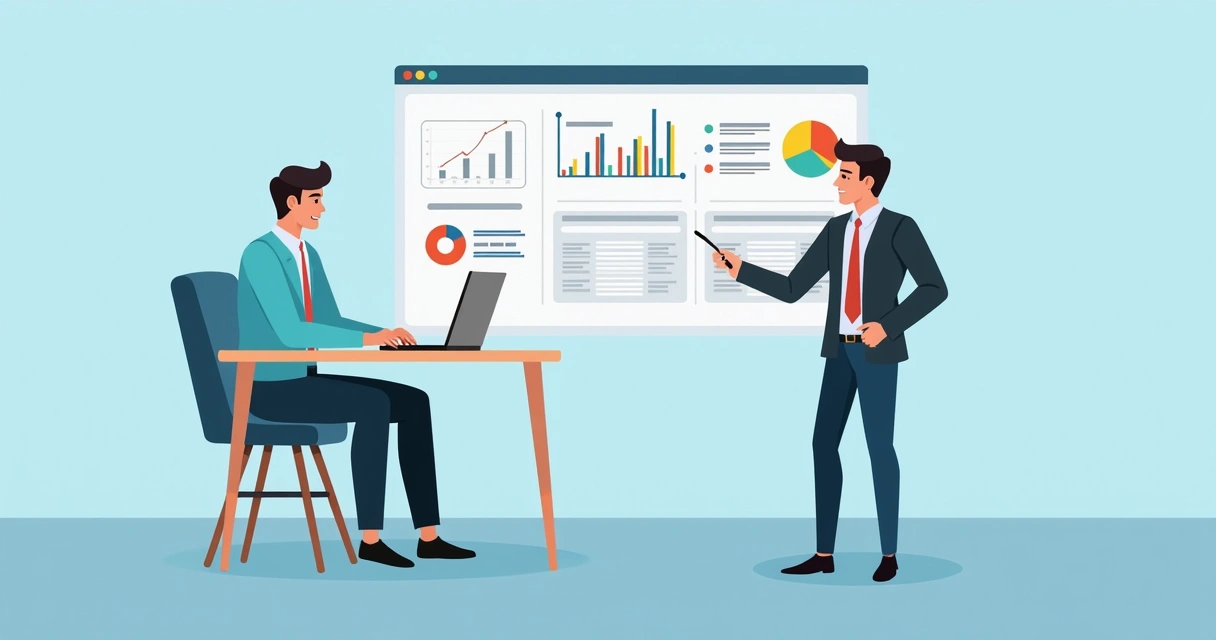 Dois profissionais em ligação avaliando informações do lead com foco e assertividade 