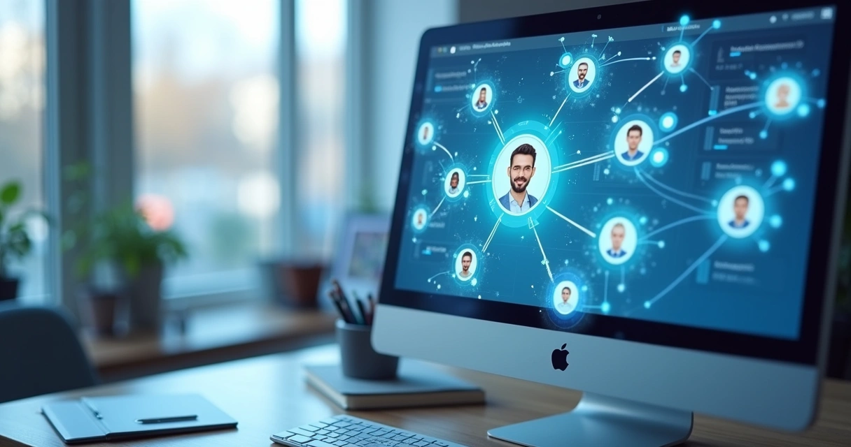 Tela de CRM mostrando integração de conversas de redes sociais 