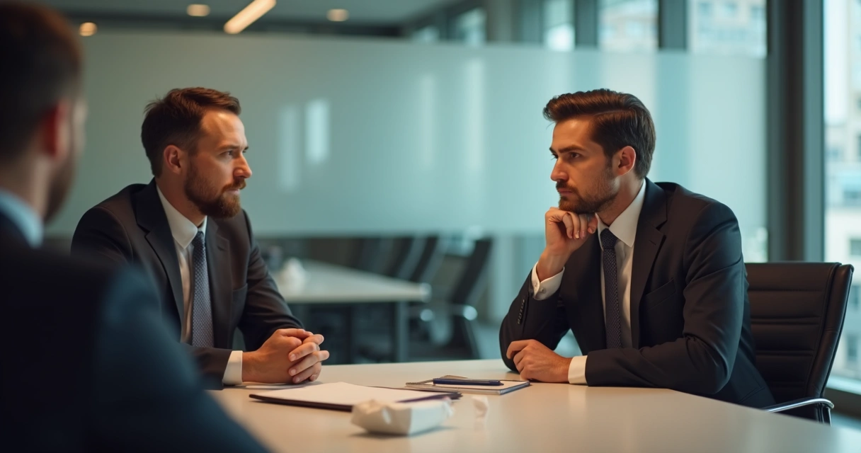 Conversa respeitosa entre líder e profissional