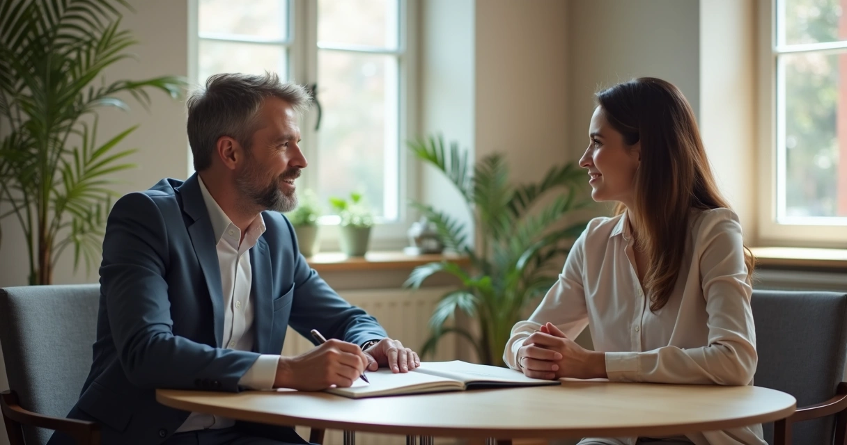 Conversa individual entre RH e colaborador