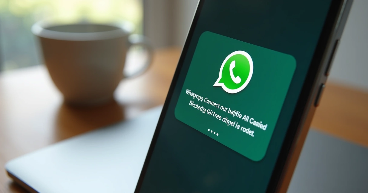 Conversa de WhatsApp indicando bloqueio na tela do celular 