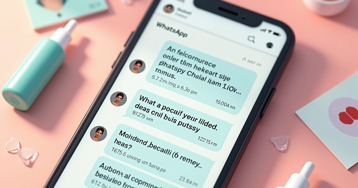 Tela de celular mostrando conversa automatizada entre paciente e clínica de estética 