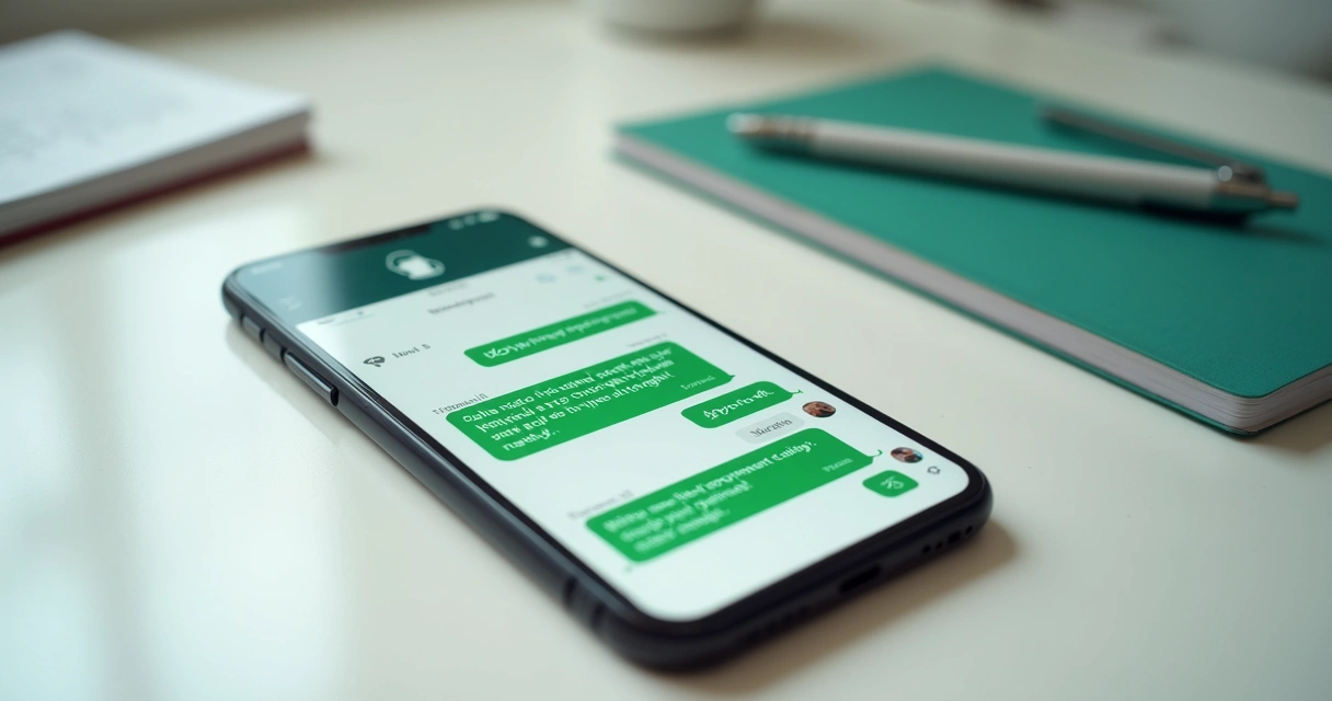 Atendimento da clínica em conversa no WhatsApp