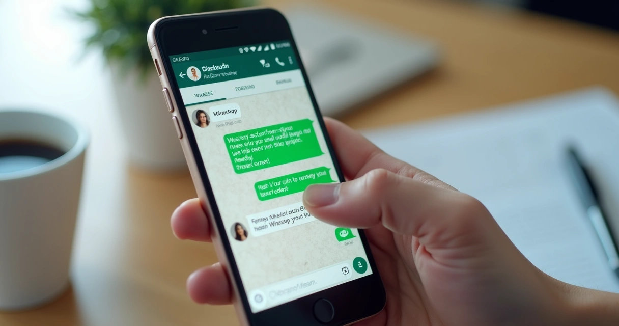 Exemplo de conversa entre empresa e cliente via WhatsApp