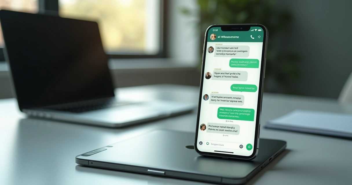 Conversa comercial no WhatsApp com análise de IA 