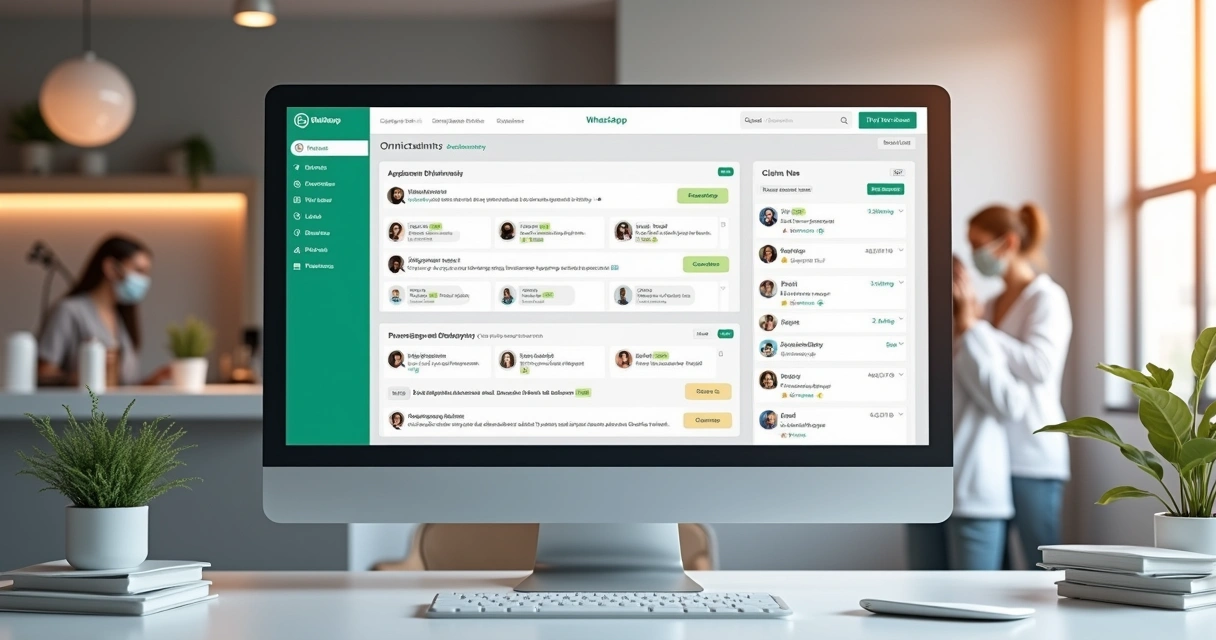 Tela de atendimento omnichannel com conversas do WhatsApp centralizadas 