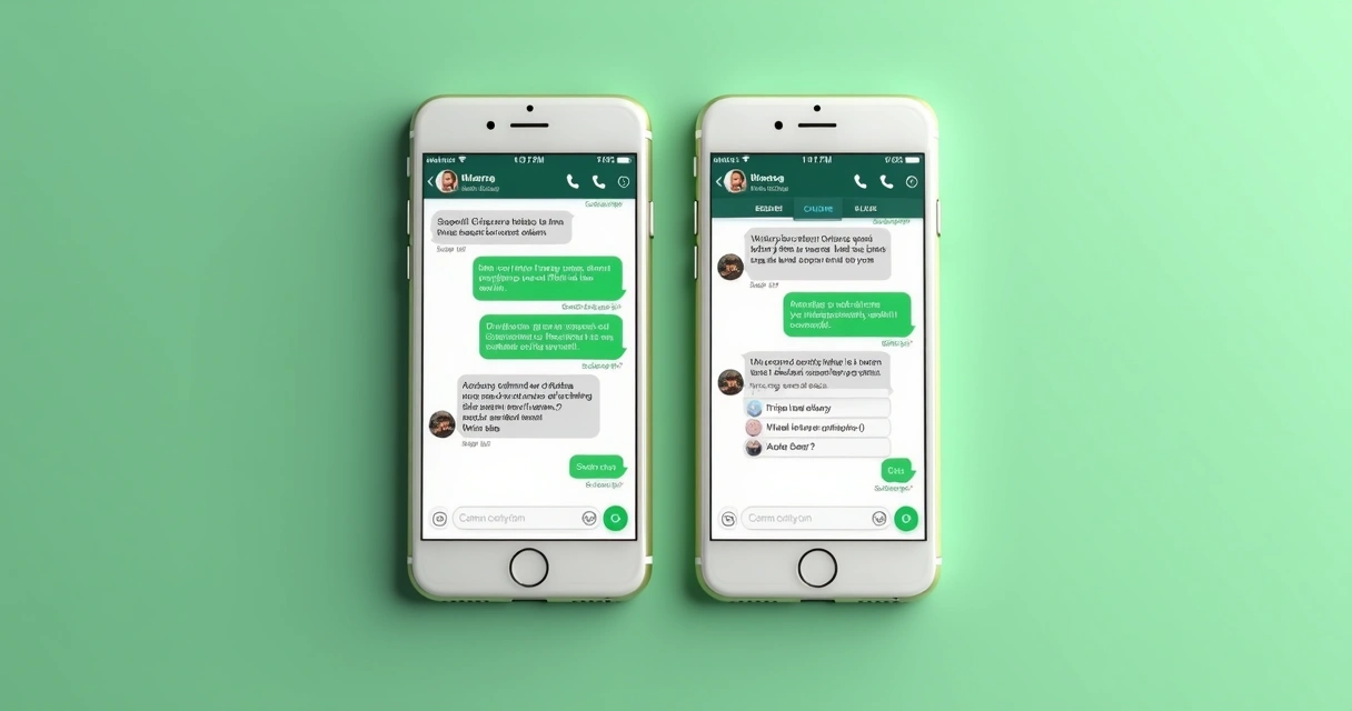 Chat no WhatsApp entre vendedor e cliente discutindo um pedido