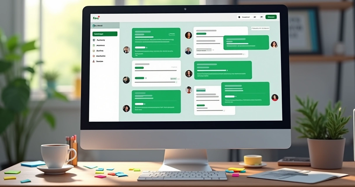 Painel de conversas centralizadas do WhatsApp com várias mensagens simultâneas do cliente 