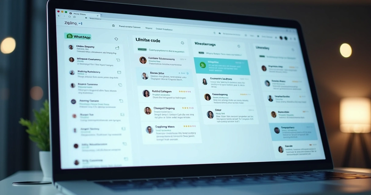Conversas de WhatsApp centralizadas em painel de CRM 