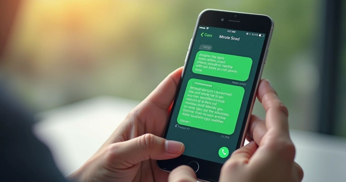 Conversa de vendas no WhatsApp entre empresa e cliente, trocando mensagens rapidamente 
