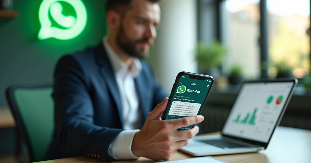 Homem recebe convite de evento no whatsapp no celular