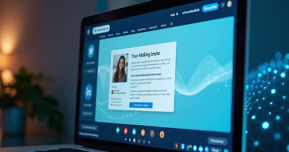 Pessoa enviando convite automatizado personalizado em mensagem do LinkedIn 