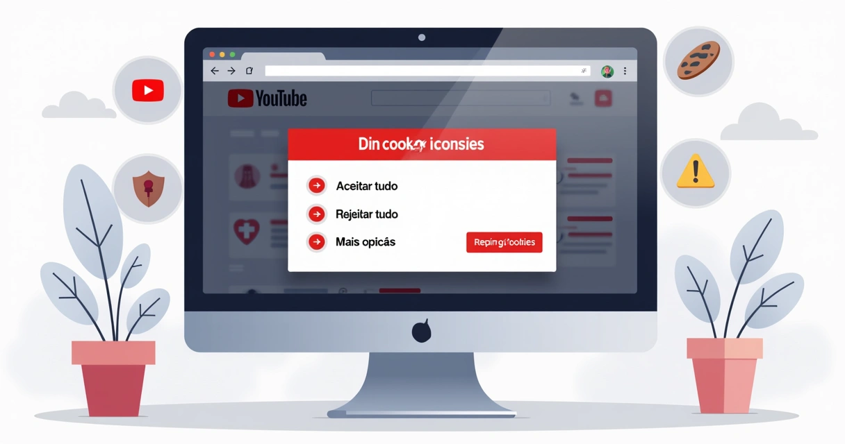 Cookies e configurações de personalização no YouTube 