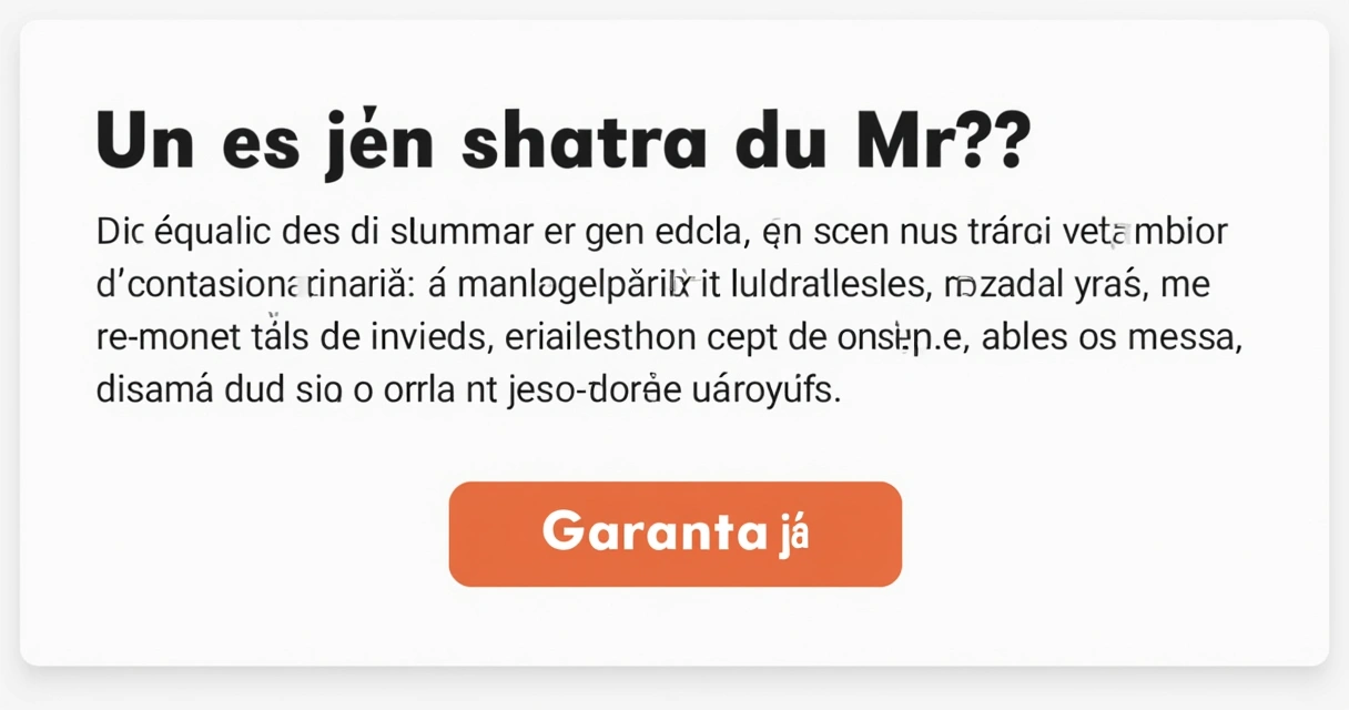Exemplo de copy persuasivo com CTA destacado em texto de site 