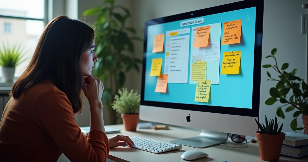Textos de copywriting para página de vendas em tela de computador 