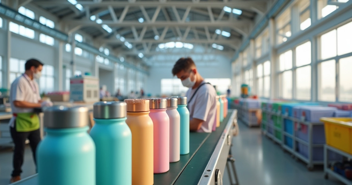 Coqueteleira ecológica feita com material reciclado 