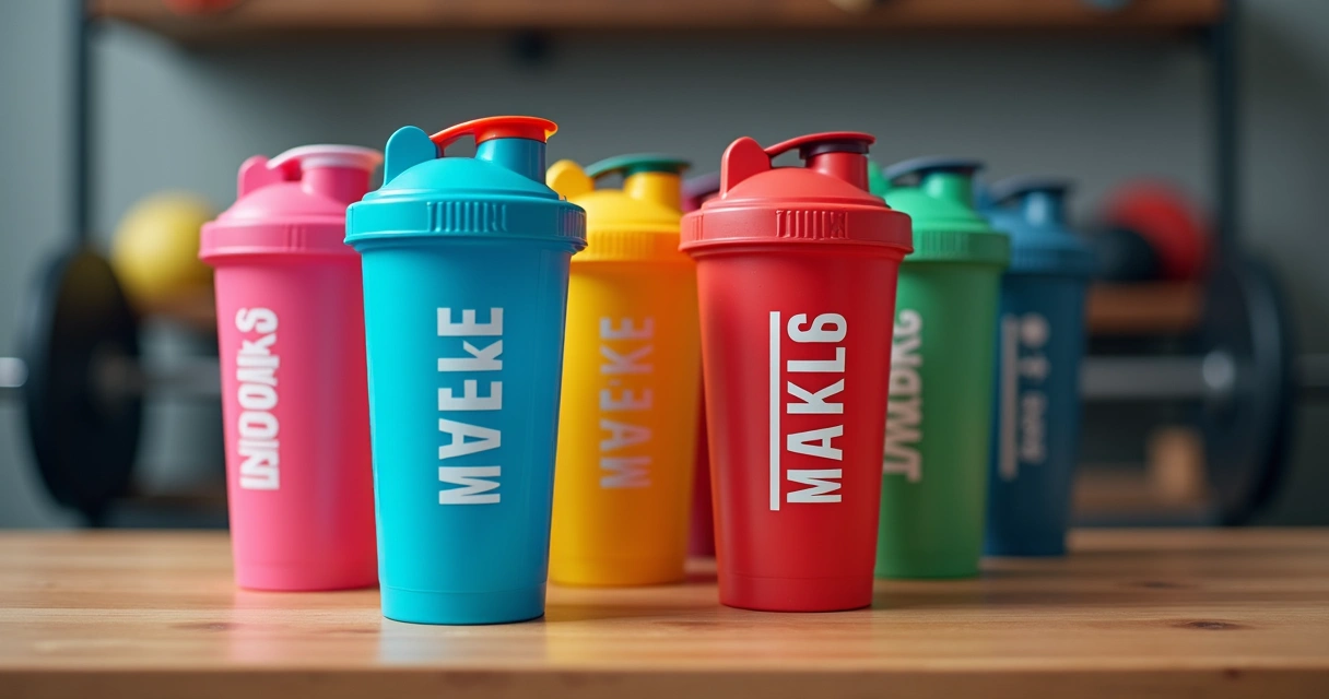 Coqueteleiras personalizadas com logo de academia
