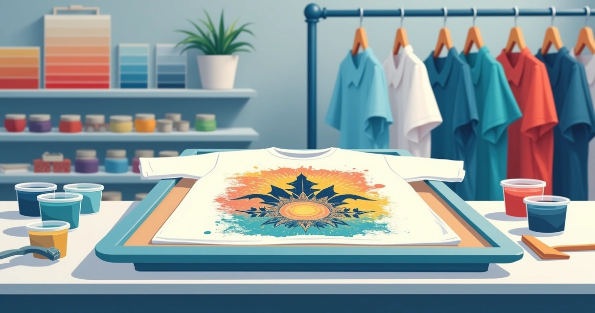 Camiseta personalizada com cores vivas feitas pelo processo silk screen 