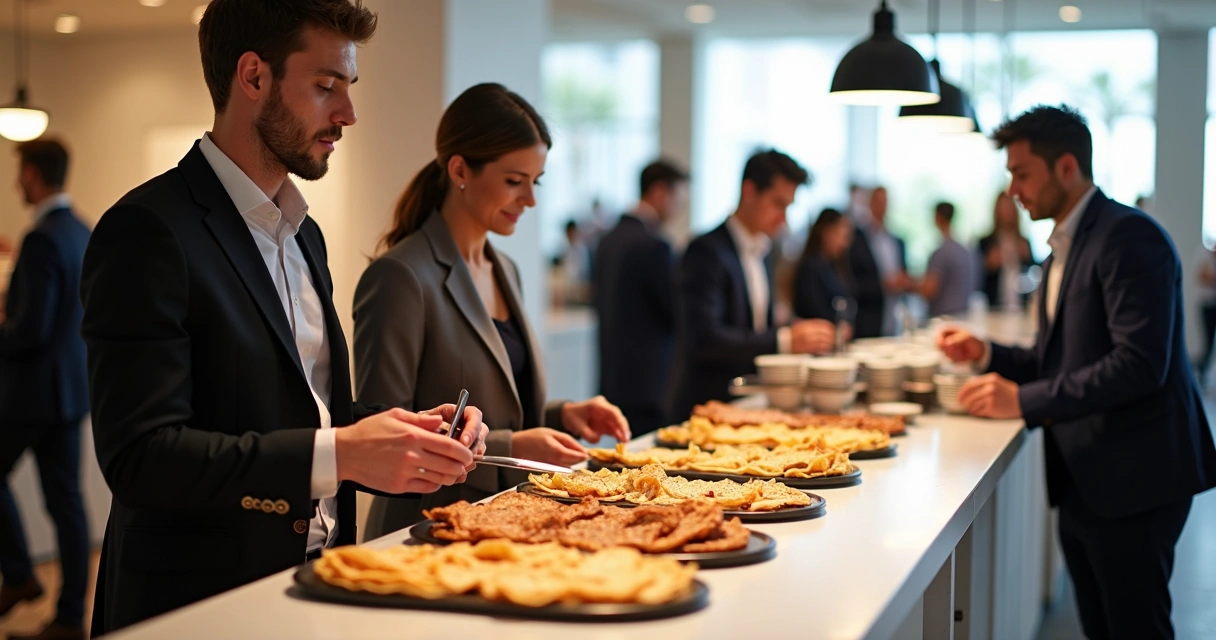 Evento corporativo em Orlando com crepes 