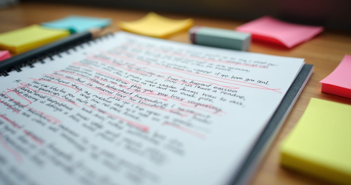 Redação corrigida com comentários no papel