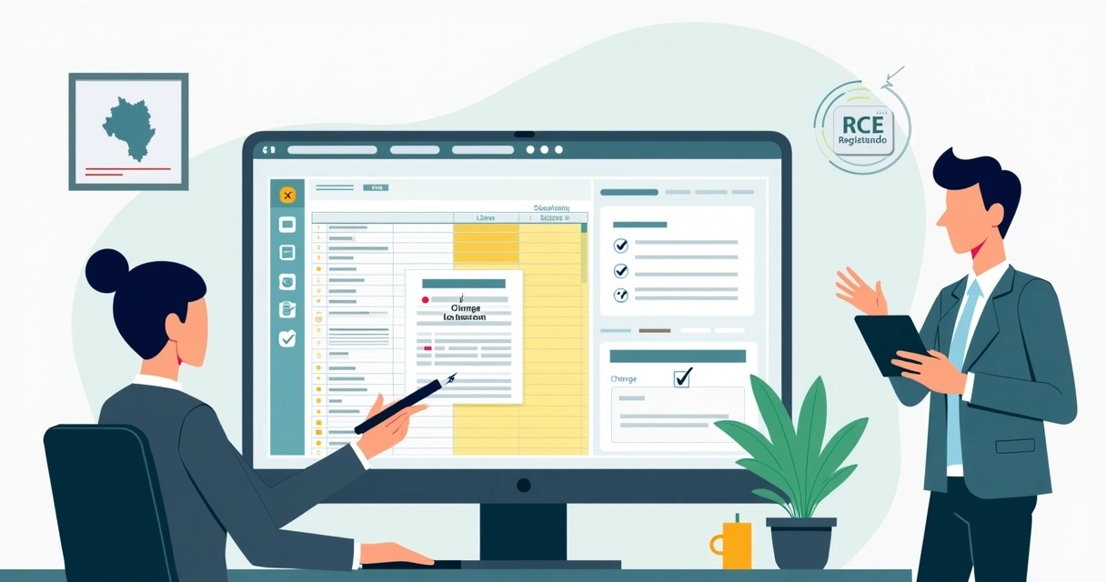 Equipo de RRHH ajustando correcciones legales en planilla salarial digital 