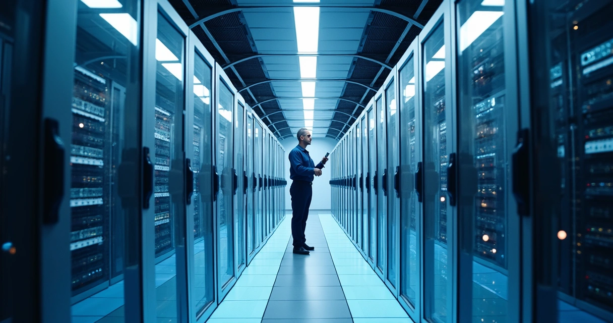 Confinamento de corredor frio em data center 