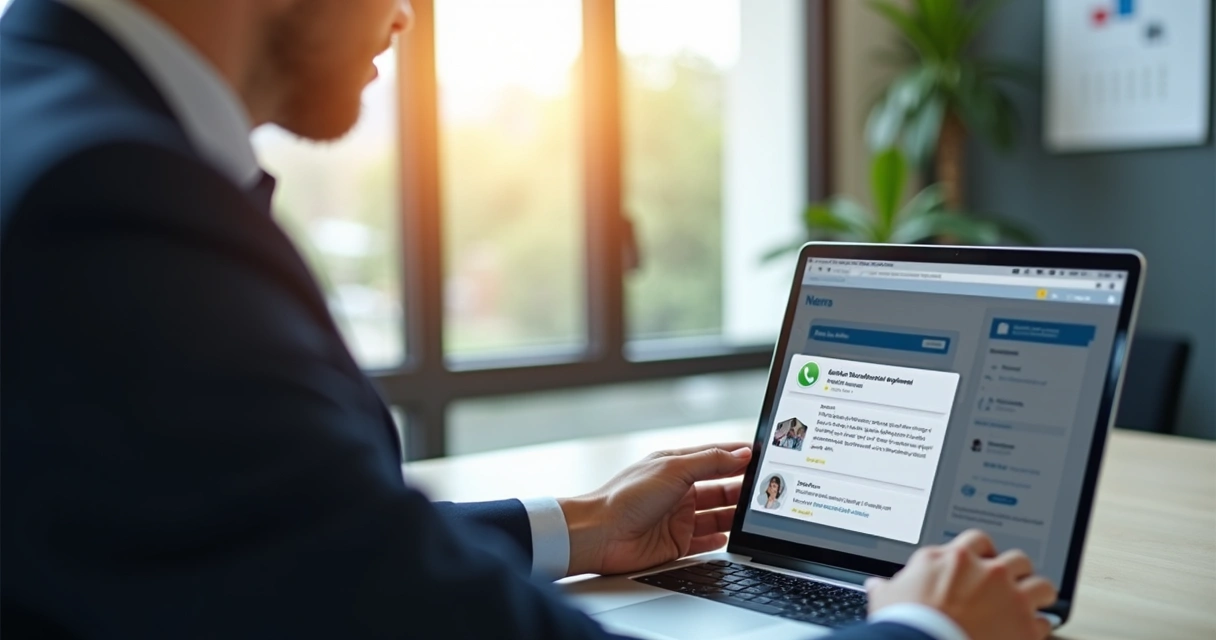 Corretor usando automação de atendimento para leads imobiliários