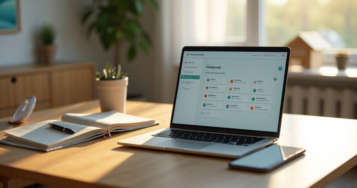 Corretor autônomo organizando poucos contatos imobiliários em CRM visual simples 