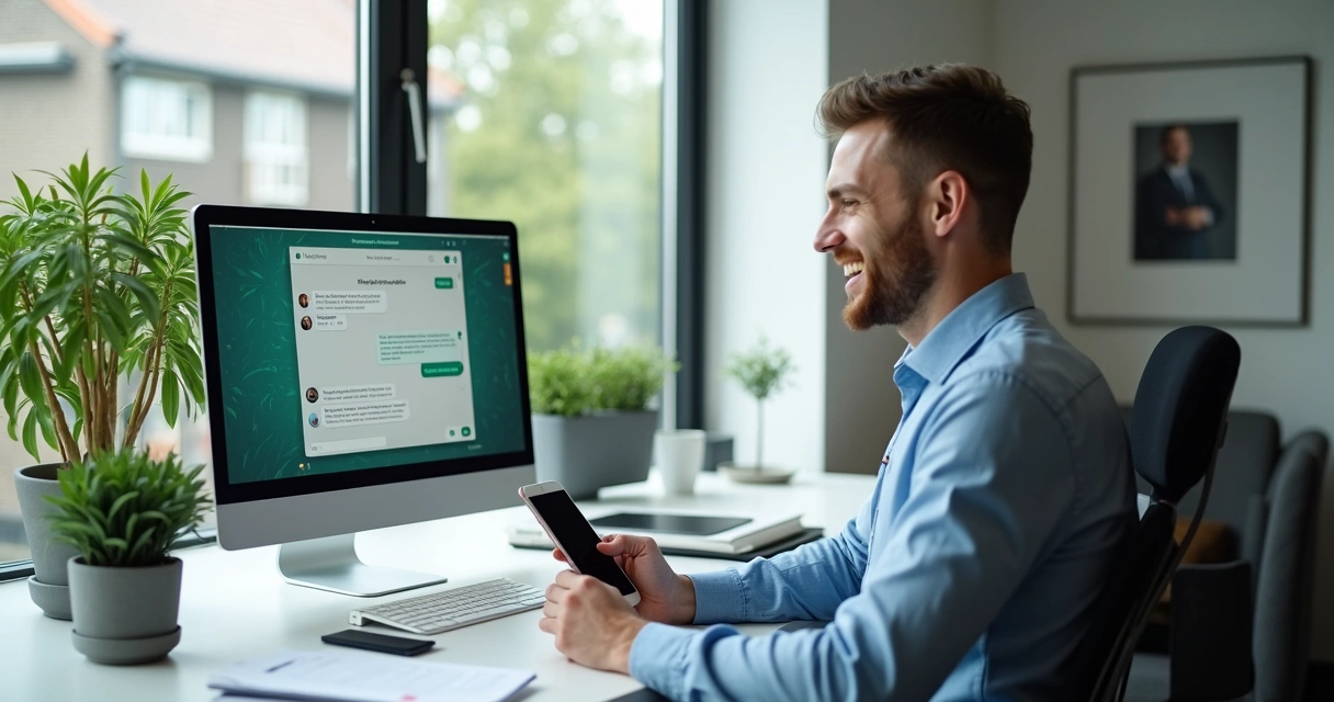 Corretor recebendo lead automaticamente pelo WhatsApp com automação 