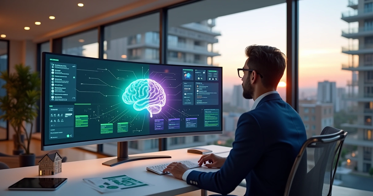Corretora imobiliária usando painel de IA que integra WhatsApp Instagram e site 