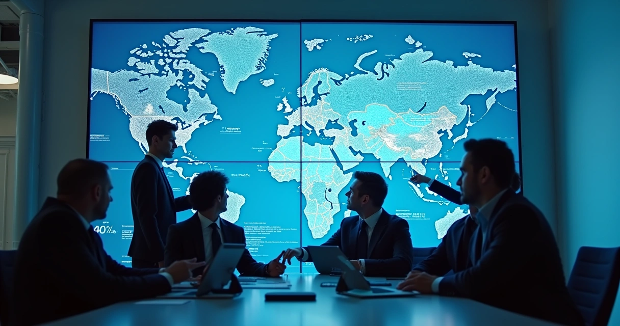 Corretores imobiliários monitorando informações com IA 