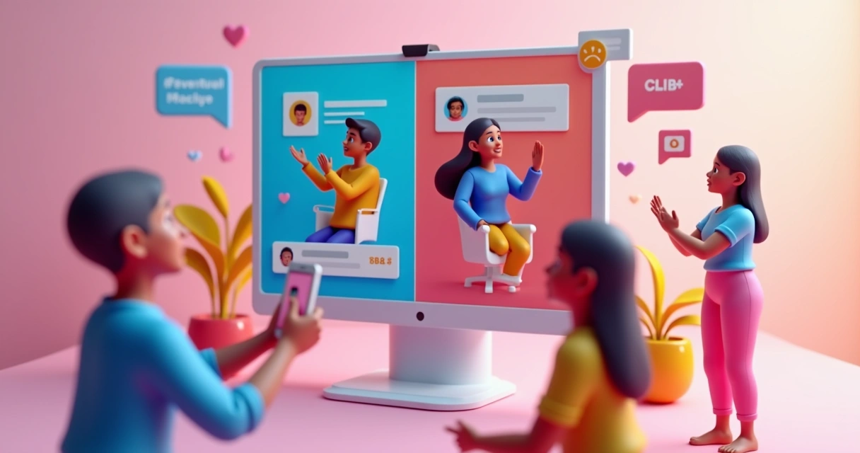 Corte de vídeo destacando trend nas redes sociais