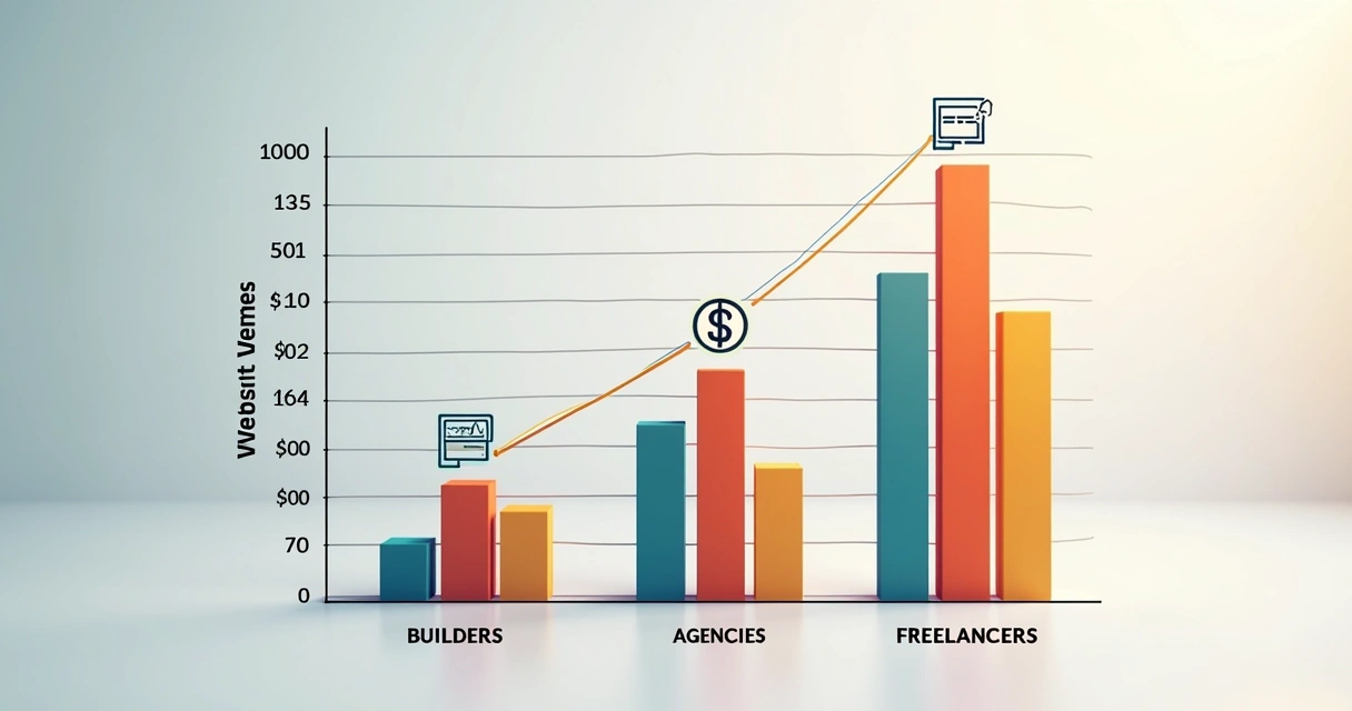 Website cost comparison chart for small businesses