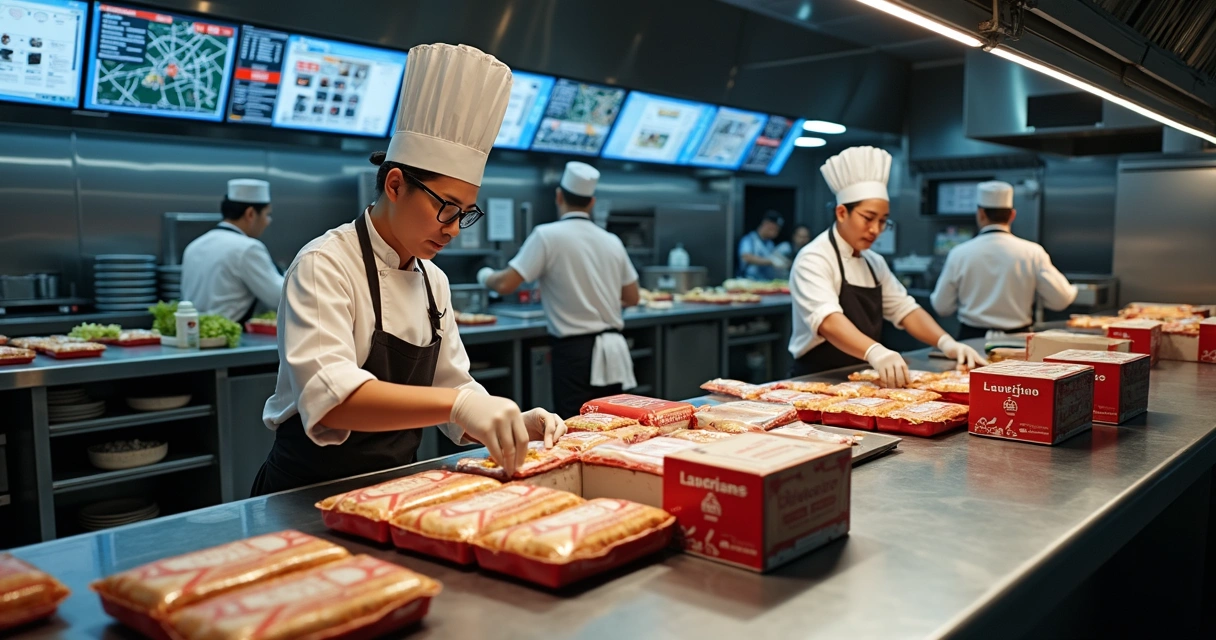 Cozinha profissional operando várias marcas via delivery 