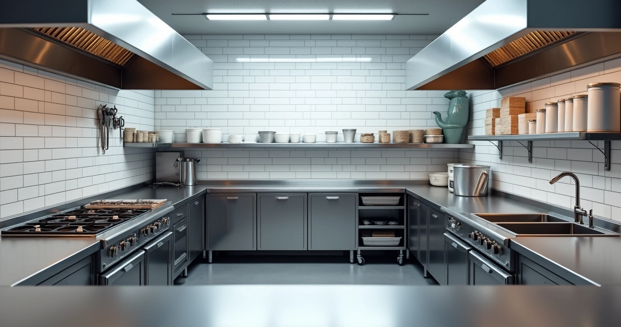 Organização de cozinha industrial para delivery