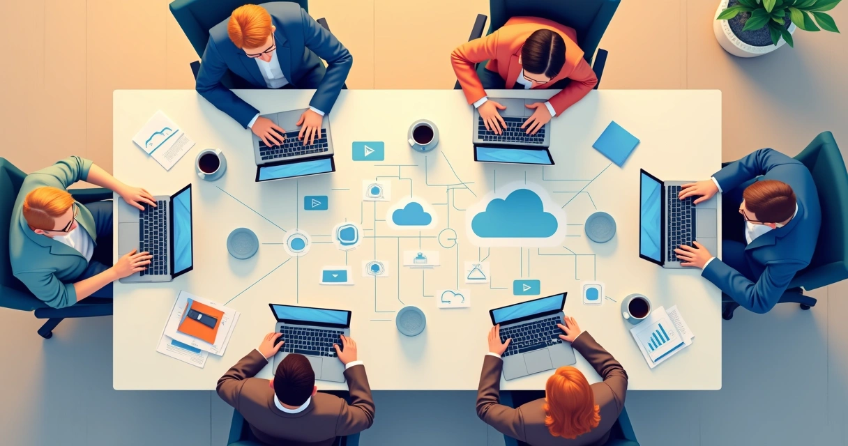 Sales and IT team collaborating to set up CPQ system 