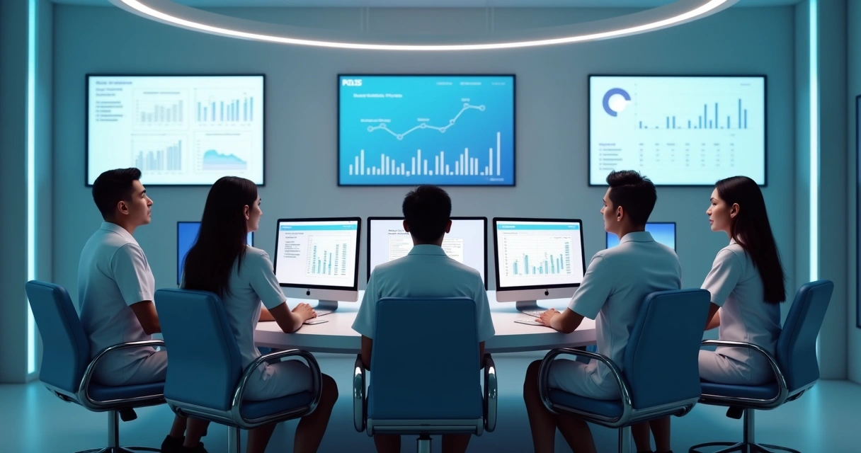 Equipe de CRC conversando entre si em clínica odontológica