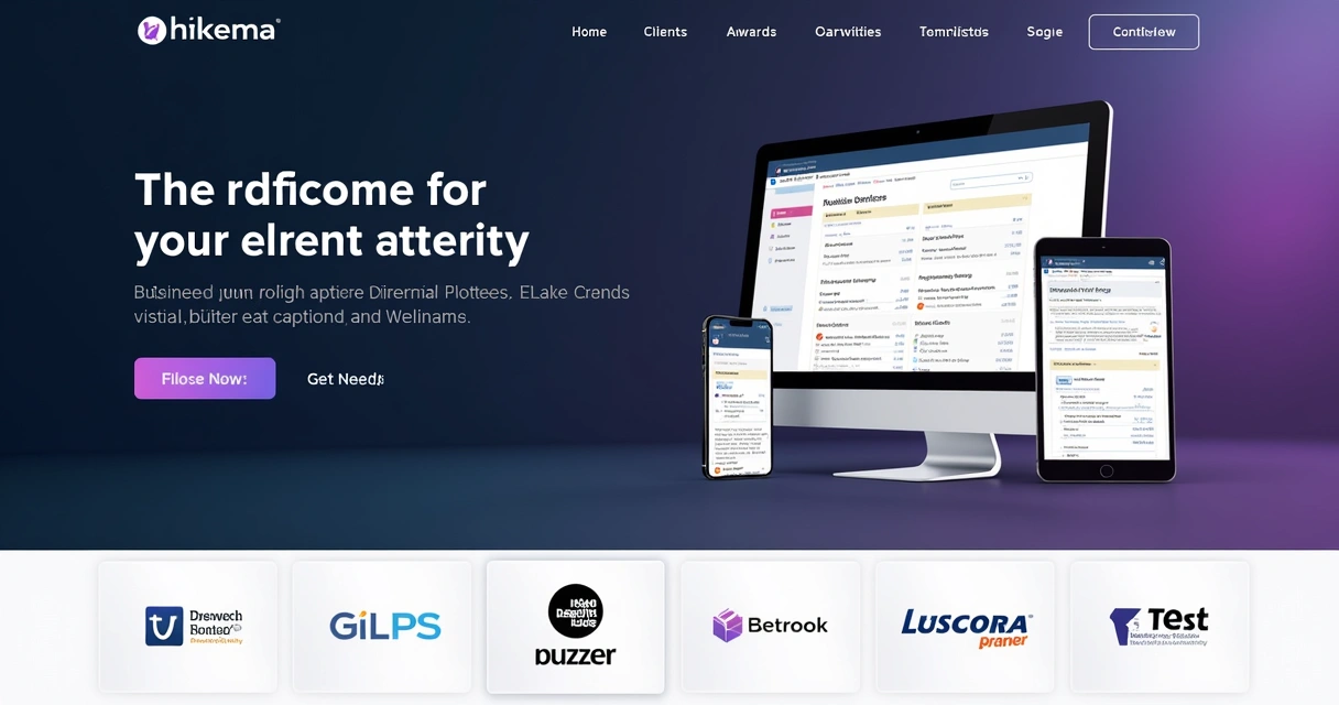 Homepage moderna transmite autoridade empresarial 