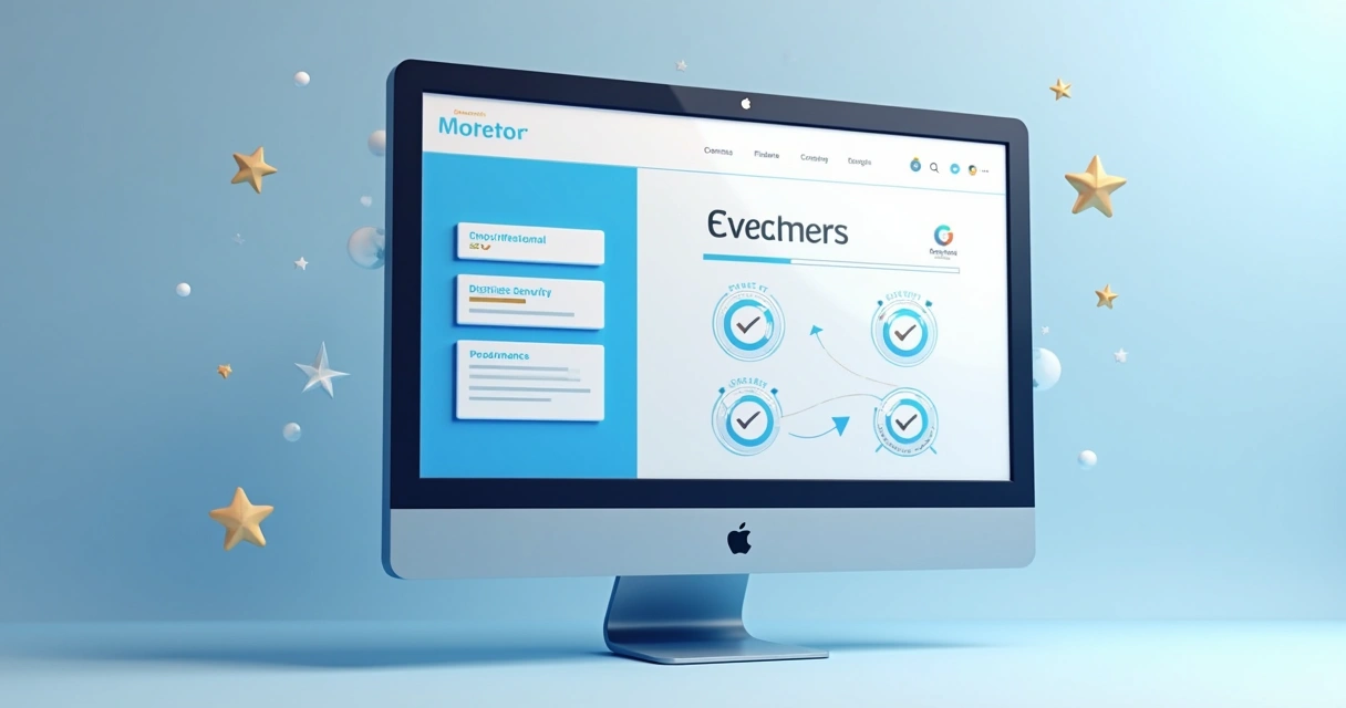 Tela de site de empresa exibindo depoimentos e selos de segurança 