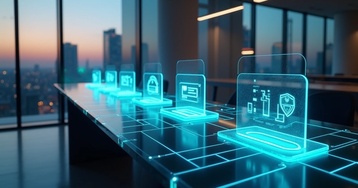 Conceito visual de crédito como serviço conectado entre empresas B2B 