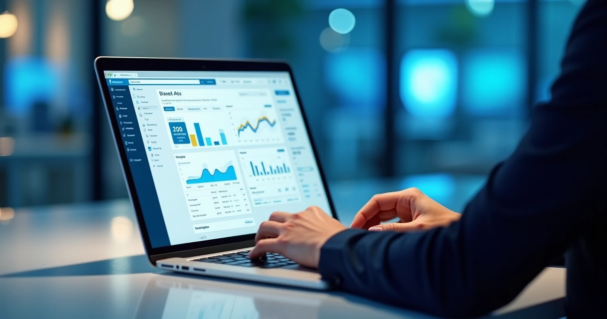 Pessoa fazendo campanha no LinkedIn Ads com créditos promocionais 