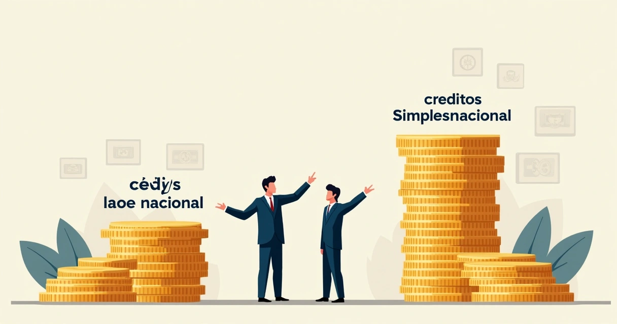 Comparação visual do volume de créditos tributários transferidos por empresas em regimes distintos, evidenciando uma diferença perceptível entre Simples Nacional e IBS/CBS fora do Simples. 