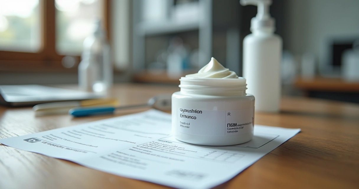 Creme dermatológico manipulado em pote branco em Curitiba
