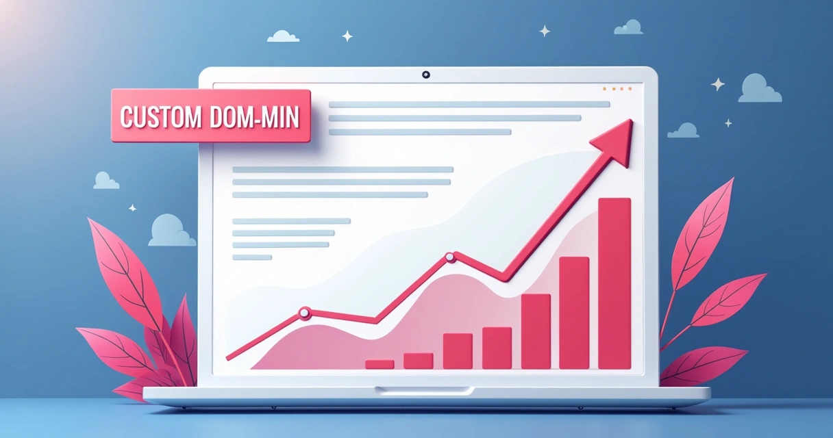 Gráfico mostrando crescimento de blog relacionado ao domínio 